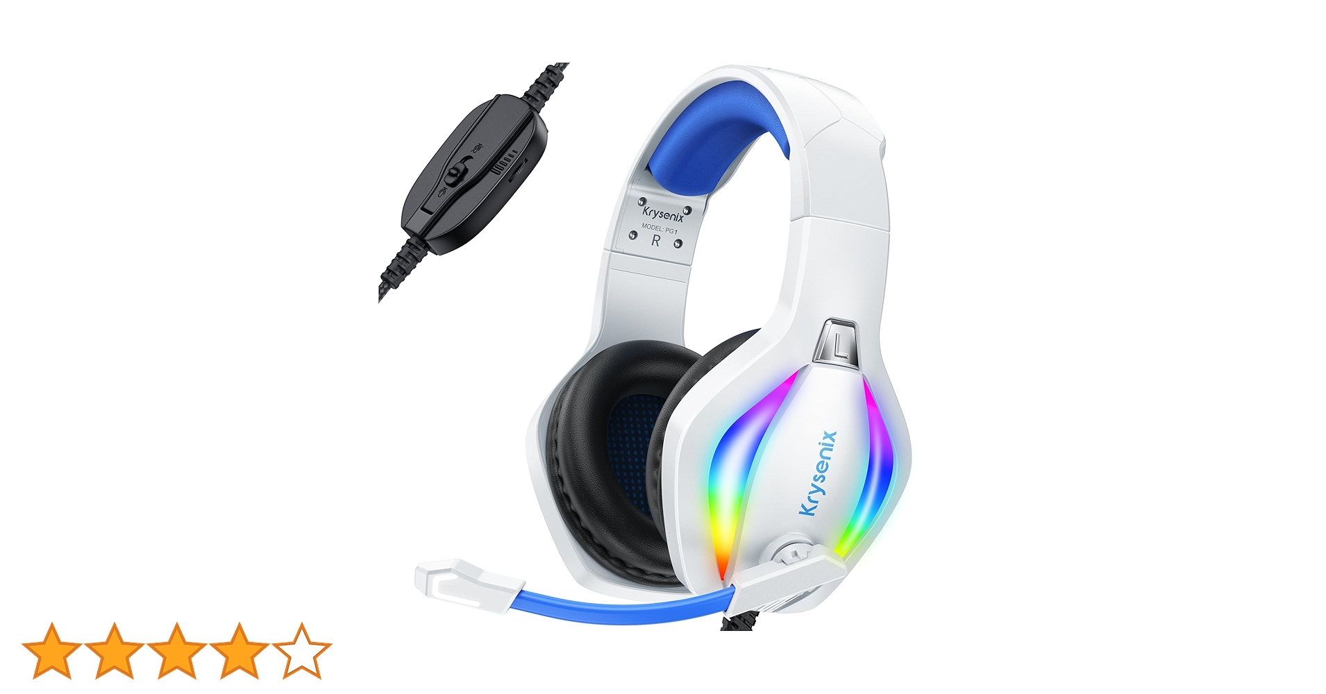 Amazon.co.jp: Krysenix PG1 ゲーミングヘッドセット ヘッド